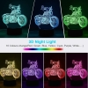 Lampka nocna 3D z pilotem - motocykl [23040000780]